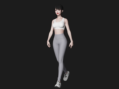 Walking Figure Walking Woman Walking Figure Fitness Woman 3d model