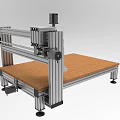Commercial CNC Router Machine With Metal Frame Wooden Worktable And Precision Cutting Head
