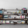 Modern Bookshelf Wooden Bookshelf 3d model