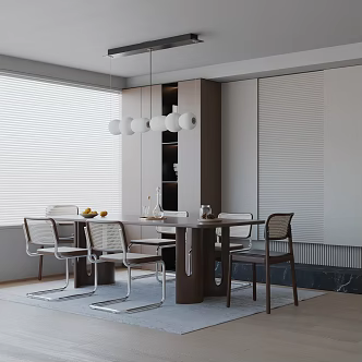 Modern table combination 3d model