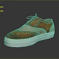 Brown Casual Brogue Shoes With Leather Upper Black Laces And White Sole