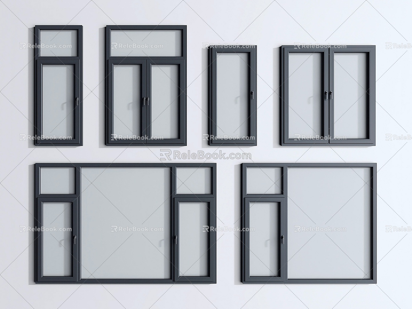 Windows Windows casement windows glass windows floor-to-ceiling windows aluminum alloy windows 3d model