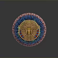 Medieval Shield Ancient Shield Defensive Weapon Ancient Shield Iron Shield Protective Shield Wooden Shield 3d model