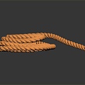 twine rope a bundle of rope rope 3d model