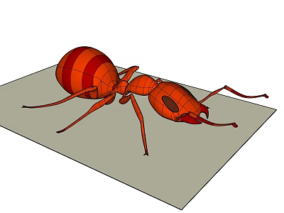 modern ant red ant 3d model modern ant red ant 3d model