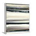 Abstract Painting Diptych With Geometric Shapes Neutral Tones Textured Modern Art Wall Decor