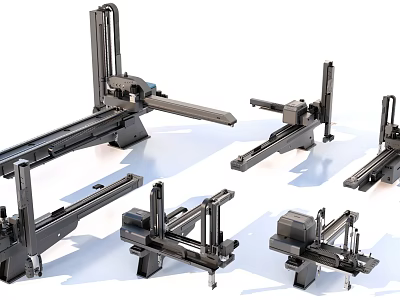 Industrial Equipment Featuring Robotic Arms Automated Components And Metal Structures 3d model
