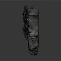 Intricate Hand Carved Stone Mythical Creature Sculpture With Detailed Textures