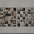 Creative Collage Artworks Featuring Photos Geometric Shapes Color Swatches And Natural Abstract Elements