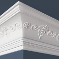 Different Crown Molding Corner Styles with Decorative Patterns for Interior Design 3d model