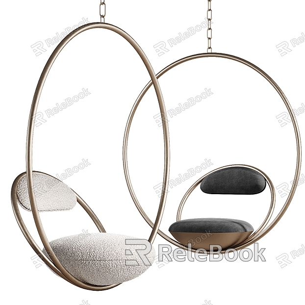 Lee Broom Metal Fabric Hanging Chair model