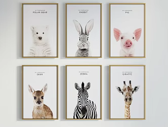 Modern Animal Painting Hanging Painting 3d model