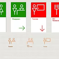 Guide signs Warning signs Fire signs Signs Guide signs 3d model