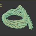 Yellow Braided Rope A Practical Multipurpose Household Essential For Daily Use 3d model