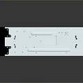 Open Electronic Device Chassis With Black Exterior Silver Interior Circuit Boards And Cooling Fan