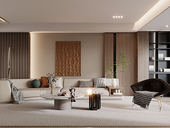 modern living room 3d model