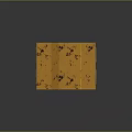 Cartoon Scene With Structure Having Yellow Top Black Frame Metal Grid Floor And Mechanical Parts
