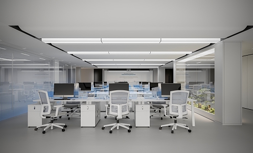 Open office area and Jane 3d model