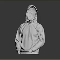 Basic White Casual Hoodie With Soft Fabric For Comfortable Daily Wear