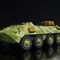 modern armored car 3d model