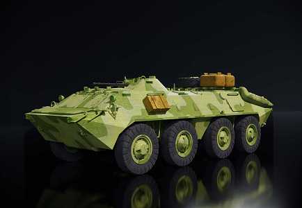 modern armored car 3d model