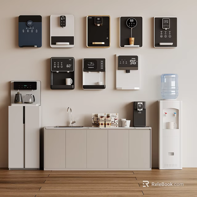 Daily Use Electrical Appliances In Modern Living Space 3d model 