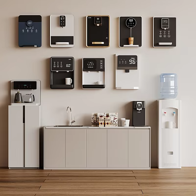 Daily Use Electrical Appliances In Modern Living Space 3d model