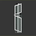Cartoon Style Tall Building Model With Modern Unique Structure And White Exterior