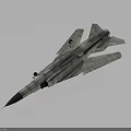 Detailed Military Fighter Jet With Sharp Nose Cockpit And Wing Design On Gray Background