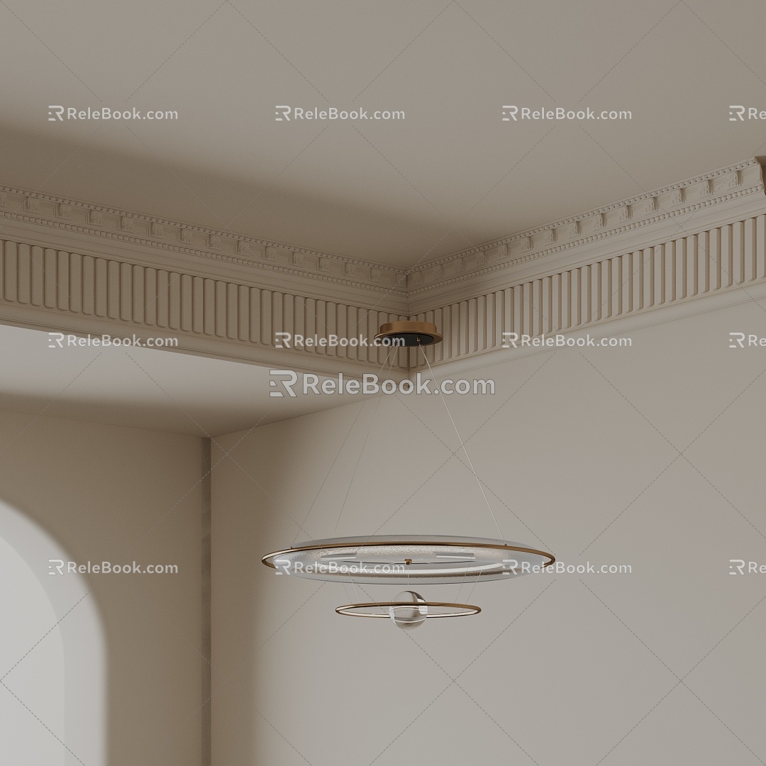 Modern chandelier 3d model