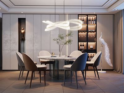 Modern Restaurant 3d model