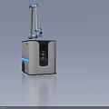Modern Industrial Equipment With Robotic Arm And Laser Projection Technology