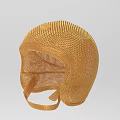 Lightweight Yellow Woven Mesh Hat With Adjustable Strap For Daily Wear