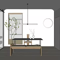 Modern study 3d model
