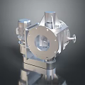 Industrial Mechanical Part With Metal Construction Motor Component And Flange Design