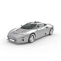 Silver Convertible Sports Car With Sleek Design And Alloy Wheels