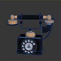Vintage Rotary Telephone With Copper Accents And Classic Design For Home Decor