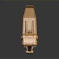 Golden Metal Hardware Tool with Mechanical Structure Shiny Finish and Detailed Design