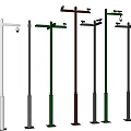 Monitoring vertical rod vertical rod gun machine monitoring rod ball machine monitoring rod gun machine ball machine monitoring 3d model