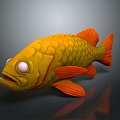 Catfish Carp Sturgeon Bass Freshwater Fish Various Carp Grass Carp Crucian Carp 3d model