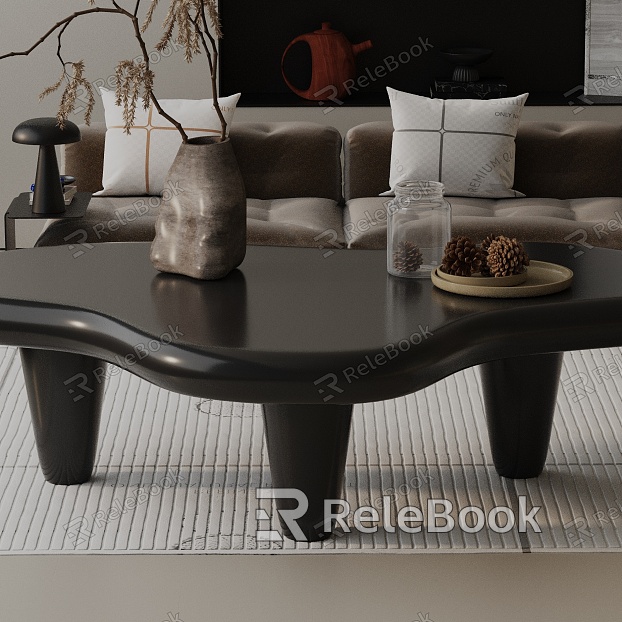 Modern coffee table model