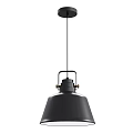 Modern Black Pendant Light With Minimalist Metal Frame And Hanging Design