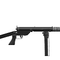 Classic Submachine Gun With Folding Stock Design