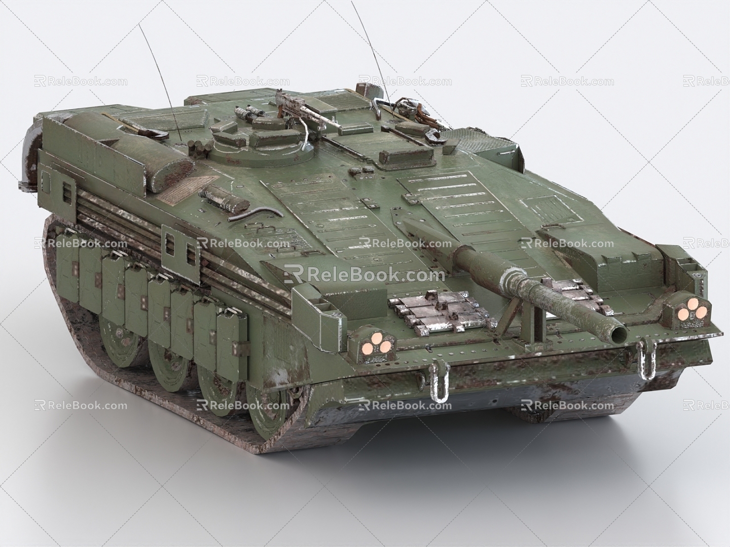 103 Battle Tank Tank Destroyer Swedish Tank 3d model