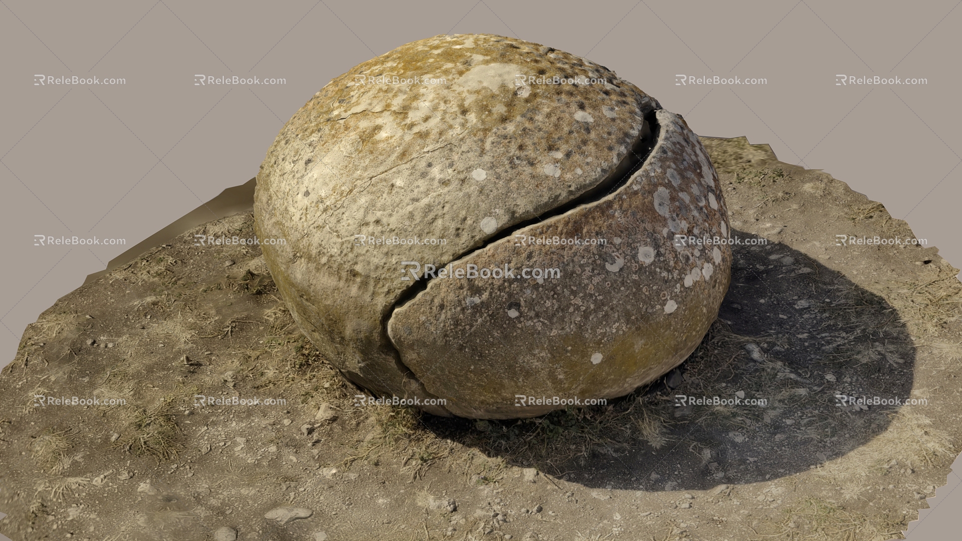 egg stone stone stone block rock reef boulder cobblestone terrain 3d model