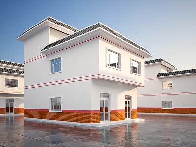 Villas Rural Single-family Villas Residential Buildings Foreign Houses Rural Houses Private Villas Small Villas Self-built Houses Ancient Houses Chinese-style Houses 3d model