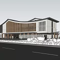 New Office Building Art Center Exhibition Center 3d model