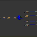Colorful Bow And Arrow Commercial Equipment With Blue Figure Model And Arrows