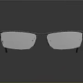 Elegant Silver Frame Red Temple Jewelry Eyewear Accessory With Shiny Surface