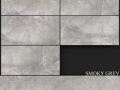 Smoky Grey Tiles With Natural Texture For Interior Wall And Floor Surfaces 3d model